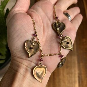 Gold Heart Pendant Necklace